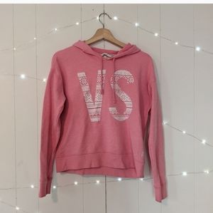 Victoria's Secret Pull Over Hoodie Pink Medium